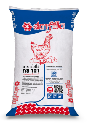 รูปภาพของ สตาร์ฟีด อาหารไก่ไข่ กข 121 (เม็ด) 30 กก.